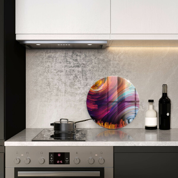 Skleněná deska do kuchyně Barevné melíry