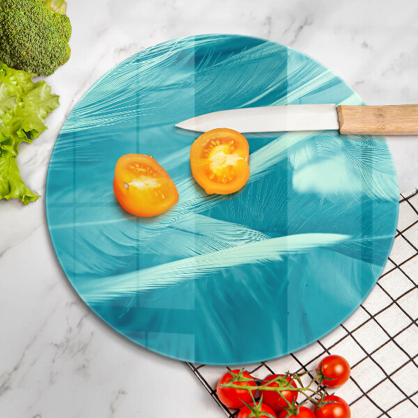 Skleněná deska do kuchyně Jemné peří