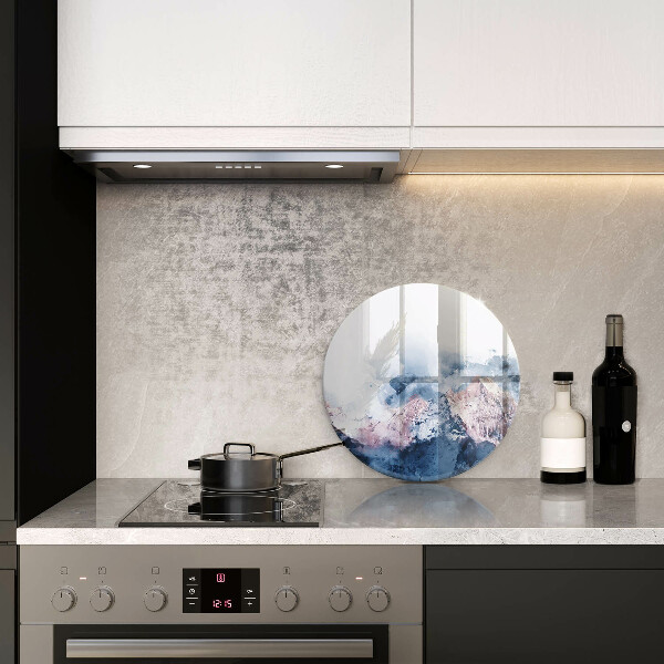 Krájecí prkénko skleněné Abstraktní malované hory