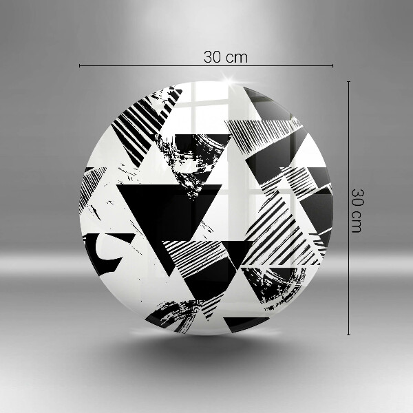 Krájecí prkénko skleněné Geometrické trojúhelníky