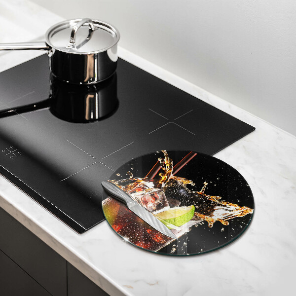 Skleněná deska do kuchyně Pijte s ledem