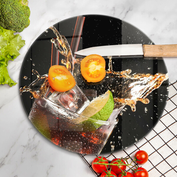 Skleněná deska do kuchyně Pijte s ledem