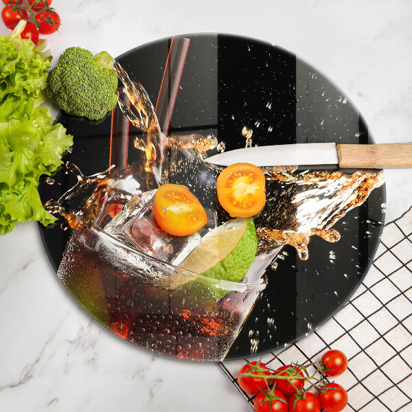 Skleněná deska do kuchyně Pijte s ledem