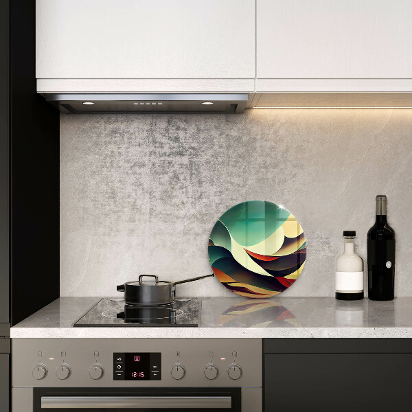 Skleněná deska do kuchyně Tvarová abstrakce