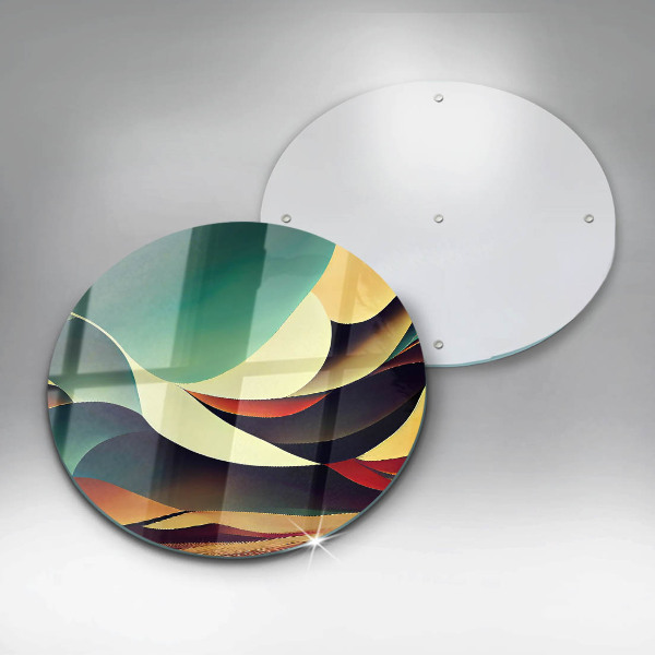 Skleněná deska do kuchyně Tvarová abstrakce