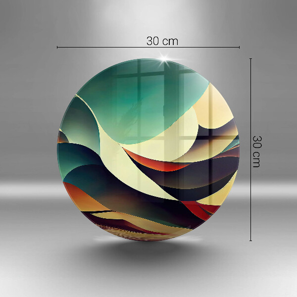 Skleněná deska do kuchyně Tvarová abstrakce