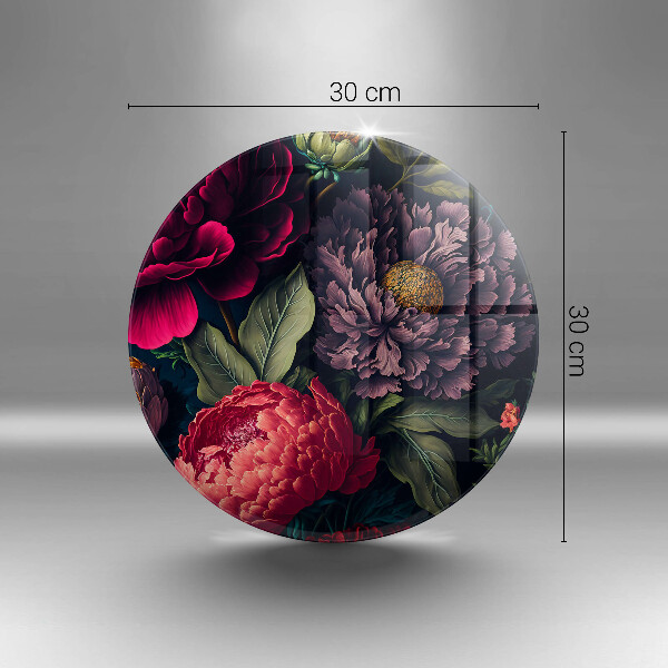 Krájecí prkénko skleněné Krásné květiny