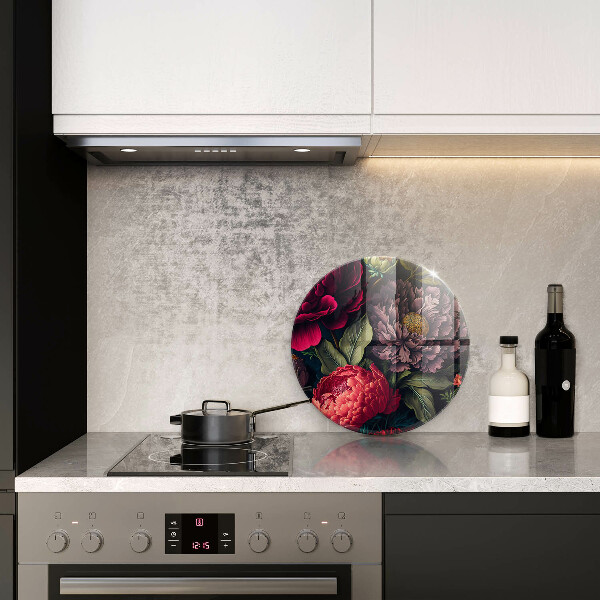 Krájecí prkénko skleněné Krásné květiny