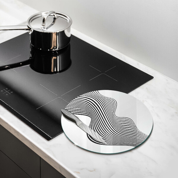 Skleněná deska do kuchyně Lineární abstrakce