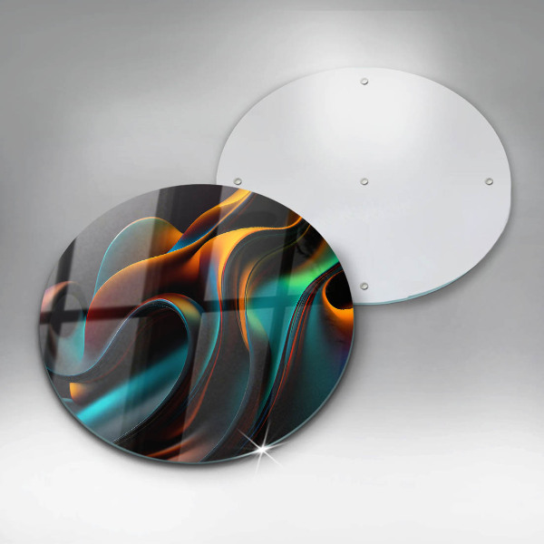 Krájecí prkénko skleněné Barevná abstrakce