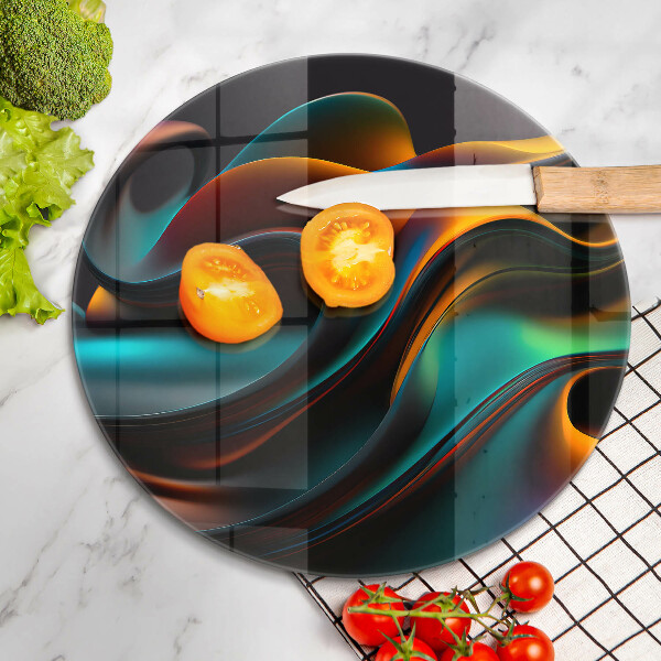 Krájecí prkénko skleněné Barevná abstrakce