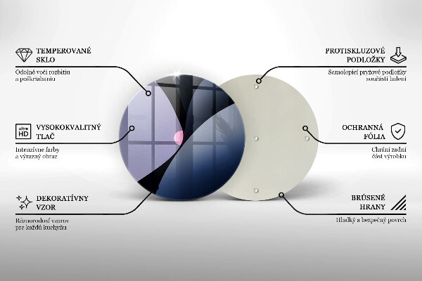Skleněná deska do kuchyně Abstraktní tvary