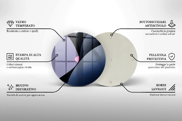 Skleněná deska do kuchyně Abstraktní tvary