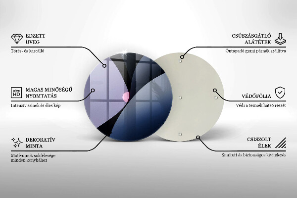Skleněná deska do kuchyně Abstraktní tvary