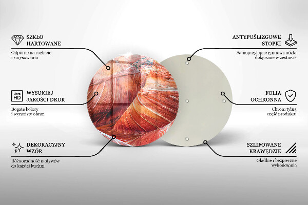 Skleněná krájecí deska Grand canyon