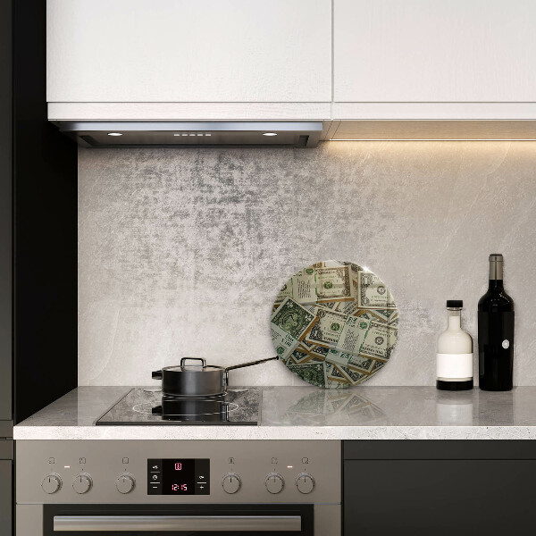 Skleněná krájecí deska Peníze dolary