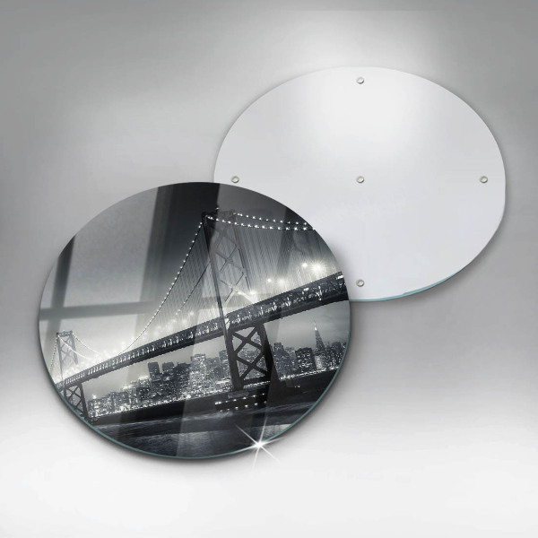 Skleněná deska do kuchyně Most benjamina franklina