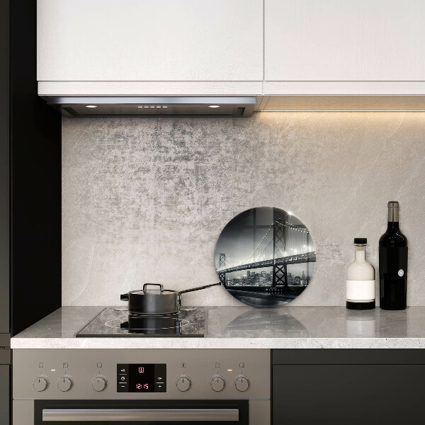 Skleněná deska do kuchyně Most benjamina franklina