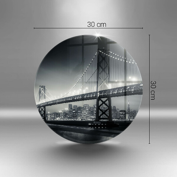 Skleněná deska do kuchyně Most benjamina franklina