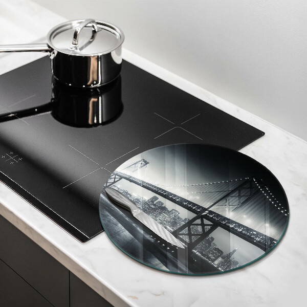 Skleněná deska do kuchyně Most benjamina franklina