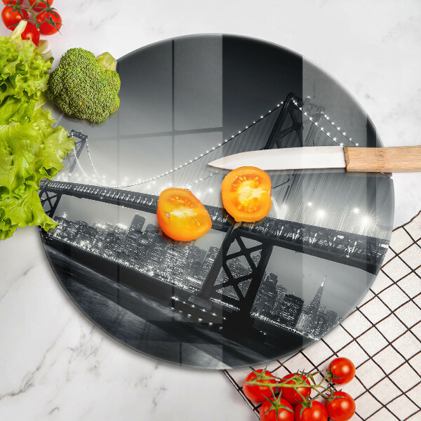 Skleněná deska do kuchyně Most benjamina franklina