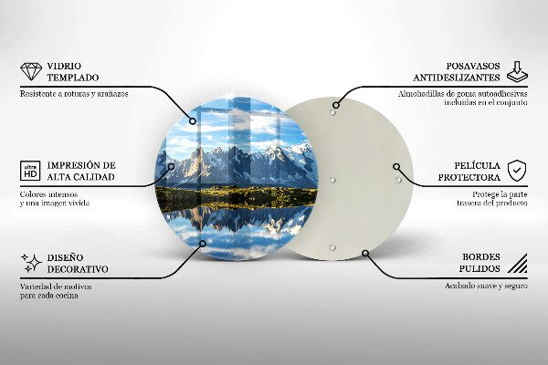 Skleněná deska do kuchyně Horská krajina