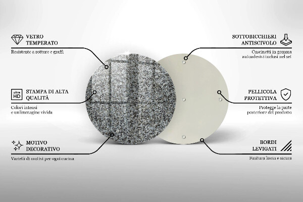 Skleněná deska do kuchyně Textura kamene