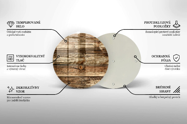 Skleněná deska do kuchyně Textura dřevěného prkna