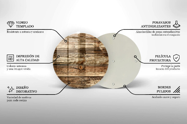 Skleněná deska do kuchyně Textura dřevěného prkna