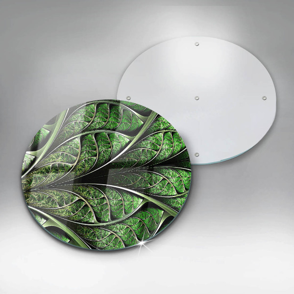 Skleněná deska do kuchyně Struktura žilek listu