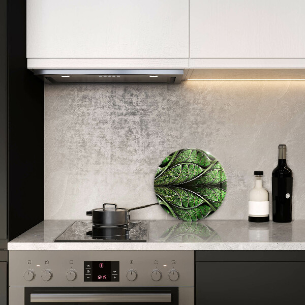 Skleněná deska do kuchyně Struktura žilek listu