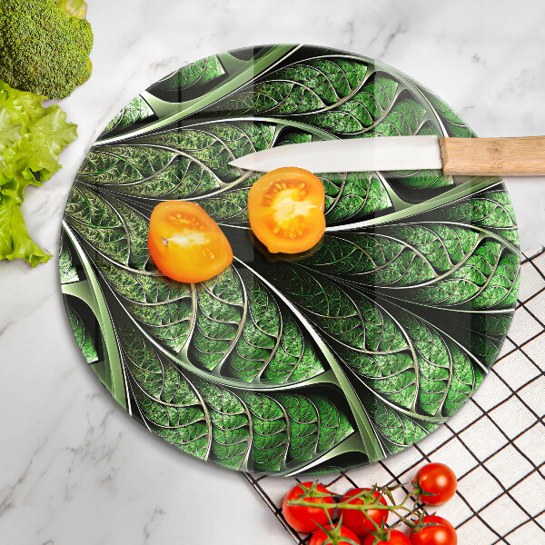 Skleněná deska do kuchyně Struktura žilek listu