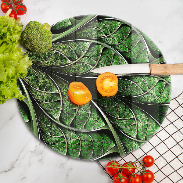 Skleněná deska do kuchyně Struktura žilek listu