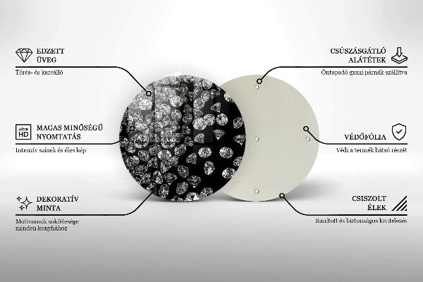 Skleněná deska do kuchyně Diamanty diamanty