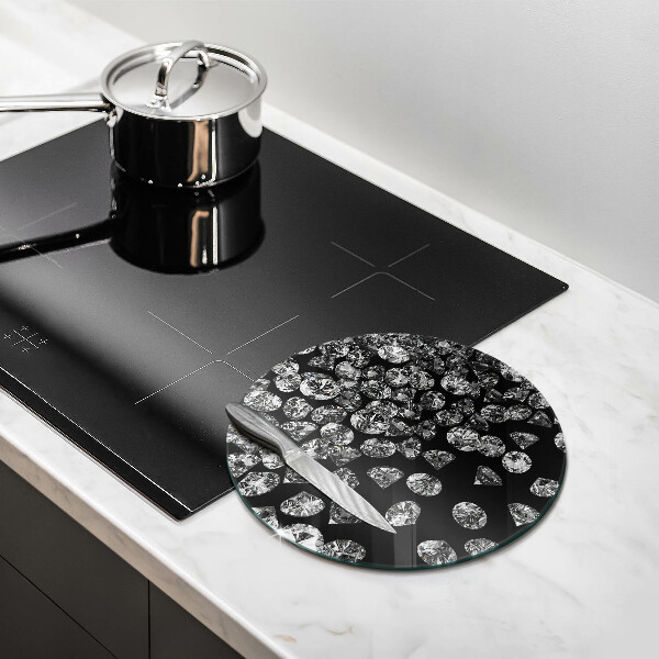Skleněná deska do kuchyně Diamanty diamanty