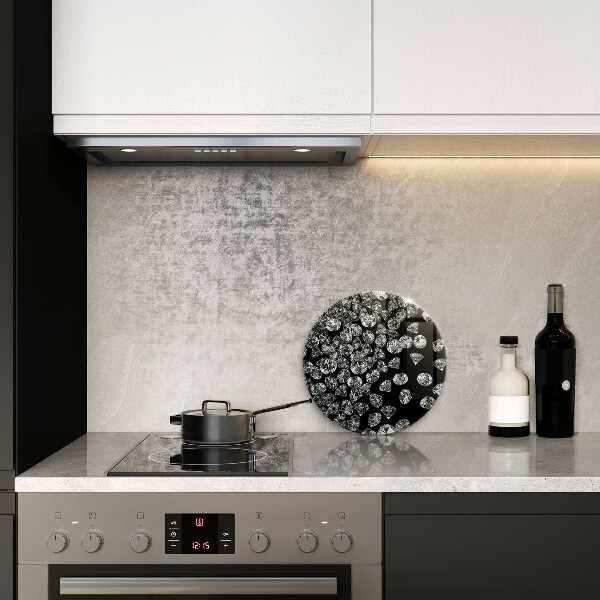 Skleněná deska do kuchyně Diamanty diamanty