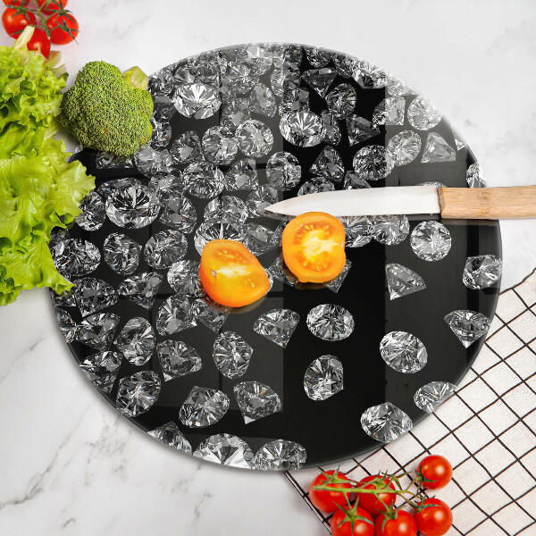 Skleněná deska do kuchyně Diamanty diamanty