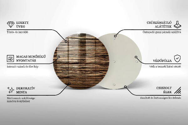 Skleněná deska do kuchyně Textura dřeva