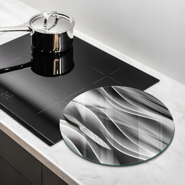 Skleněná deska do kuchyně Abstraktní linie kouře