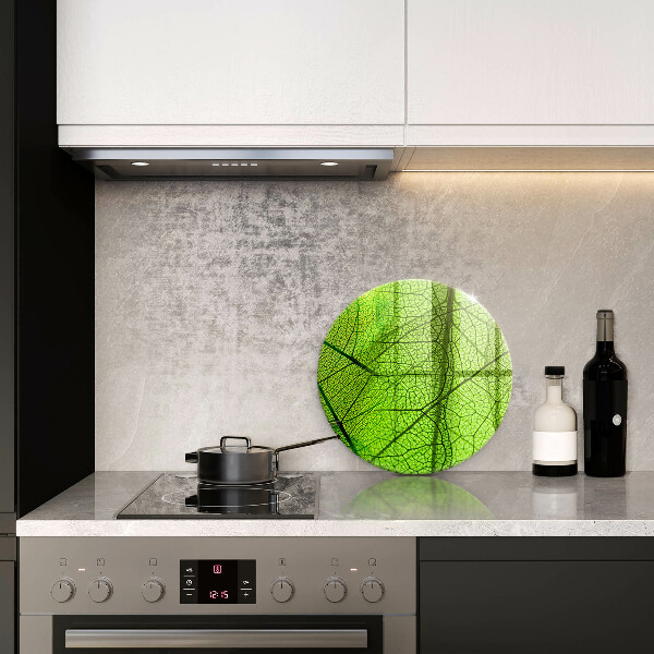 Skleněná deska do kuchyně Přírodní listové žíly