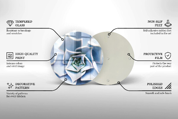 Skleněná deska do kuchyně Květinová rostlina