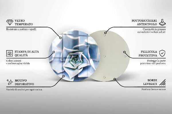 Skleněná deska do kuchyně Květinová rostlina