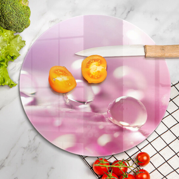 Skleněná deska do kuchyně Okvětní lístky rosy