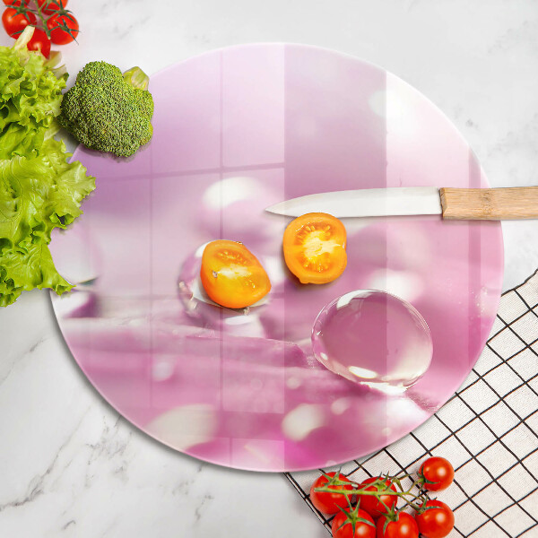 Skleněná deska do kuchyně Okvětní lístky rosy