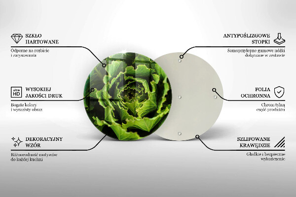 Skleněná deska do kuchyně Jíst listy salátu