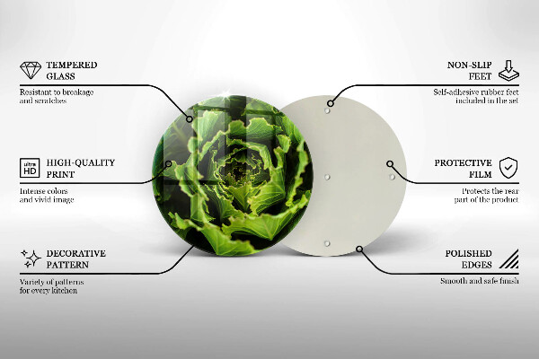 Skleněná deska do kuchyně Jíst listy salátu