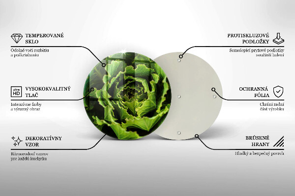 Skleněná deska do kuchyně Jíst listy salátu