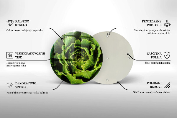 Skleněná deska do kuchyně Jíst listy salátu