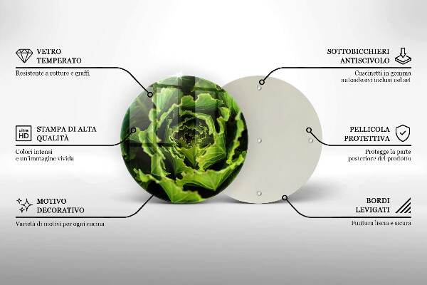 Skleněná deska do kuchyně Jíst listy salátu