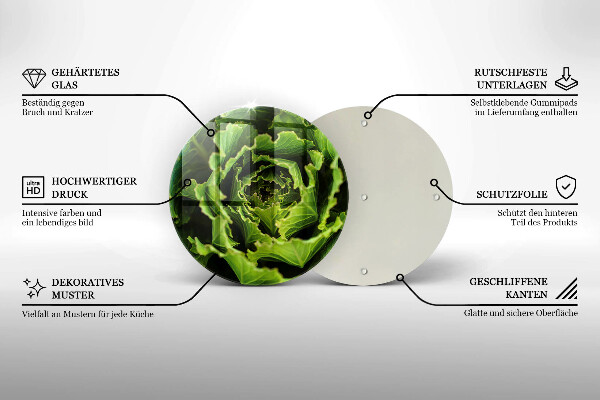 Skleněná deska do kuchyně Jíst listy salátu